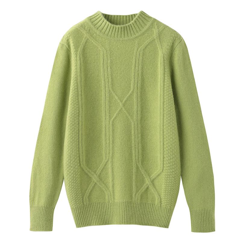 Unisex Wool Cable Knit Sweater - Autumn/Winter Pullover for Kids