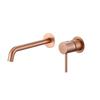 Robinet De Lavabo Encastré - IMEX - MONZA - Or Rose Brossé - Universel - Monocommande