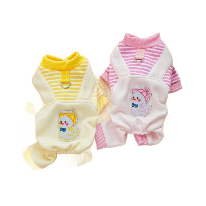 Pet Dog Four-legged Coat, Dog Clothes, Cat Autumn and Winter with Fleece, Cat Hoodie, Medium-sized Dog, Corfather, Can Be Towed