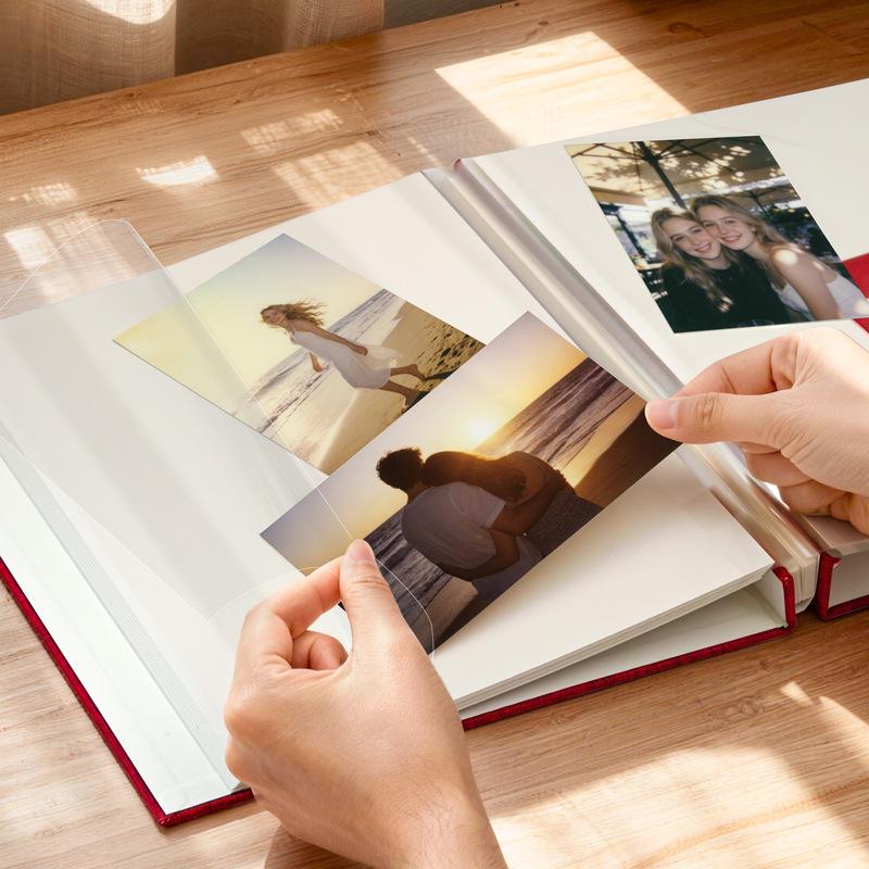 Self-Adhesive Photo Album: Large Capacity for Couples, Travel, Wedding & Polaroid Photos