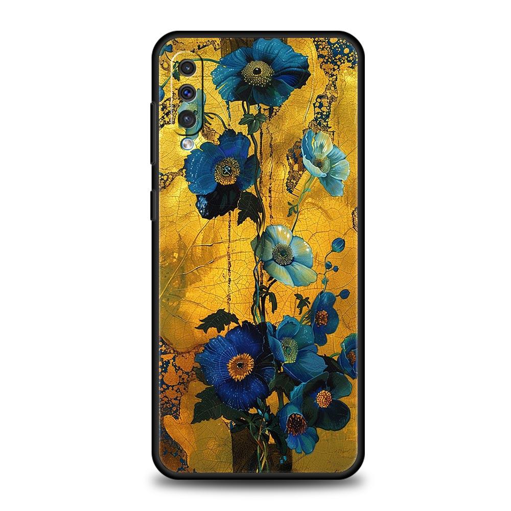 

Чехол для телефона Samsung A56 A36 A26 A24 A12 A14 A16 A50 A70 A20E A22 A40 A34 A54 A42 A52 5G A04s A06 Обложка Масляная живопись Цветок Galaxy A16 5G