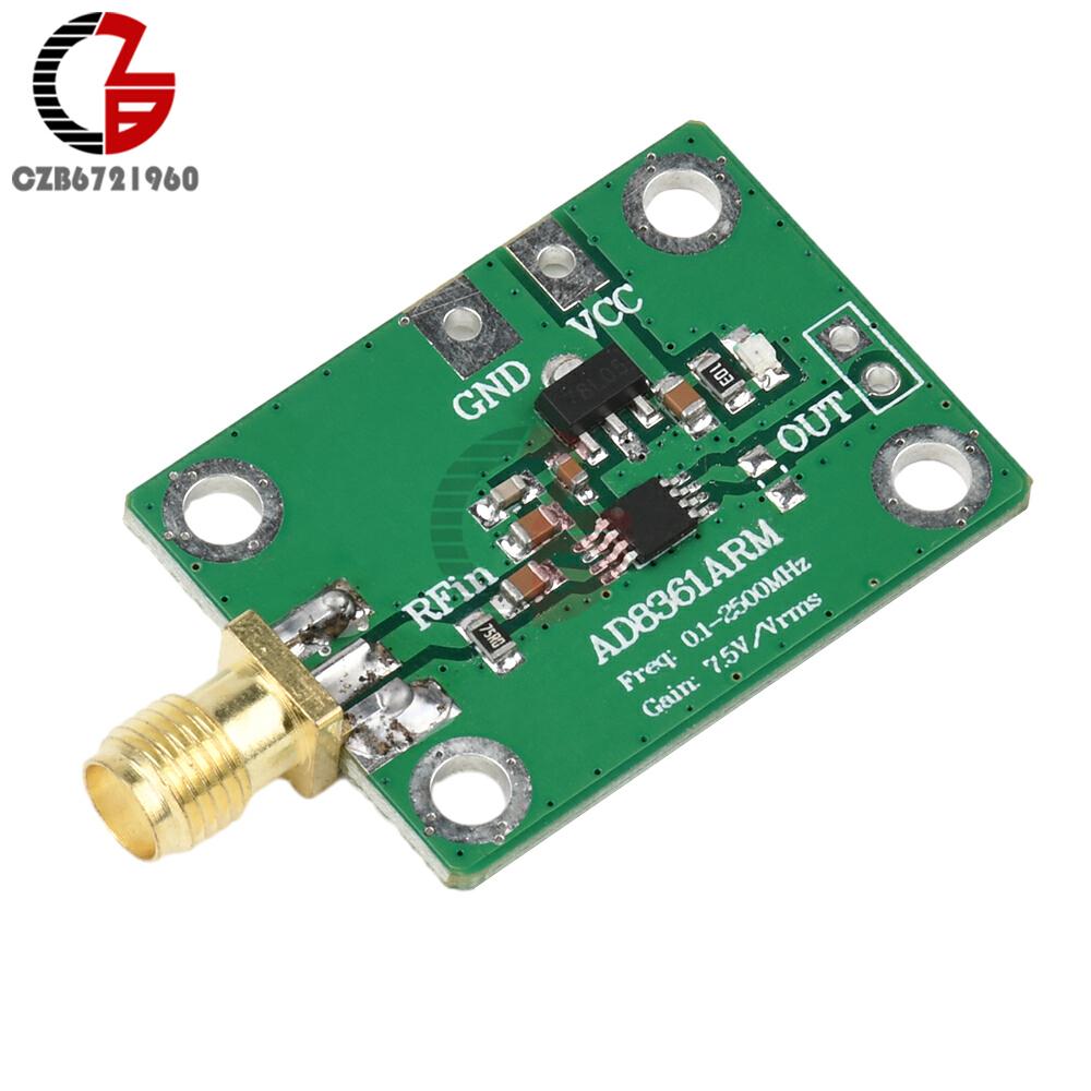 AD8361 0.1-2.5GHz RF Amplifier Power Meter True RMS Detection Module AM Amplitude Detector DC 2.7-5.5V Transmiter Receiver Gain