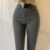 Jeans elasticizzati a vita alta di grandi dimensioni Pantaloni skinny elasticizzati in denim slim da donna Pantaloni in denim a matita con sollevamento dell'anca lavati vintage
