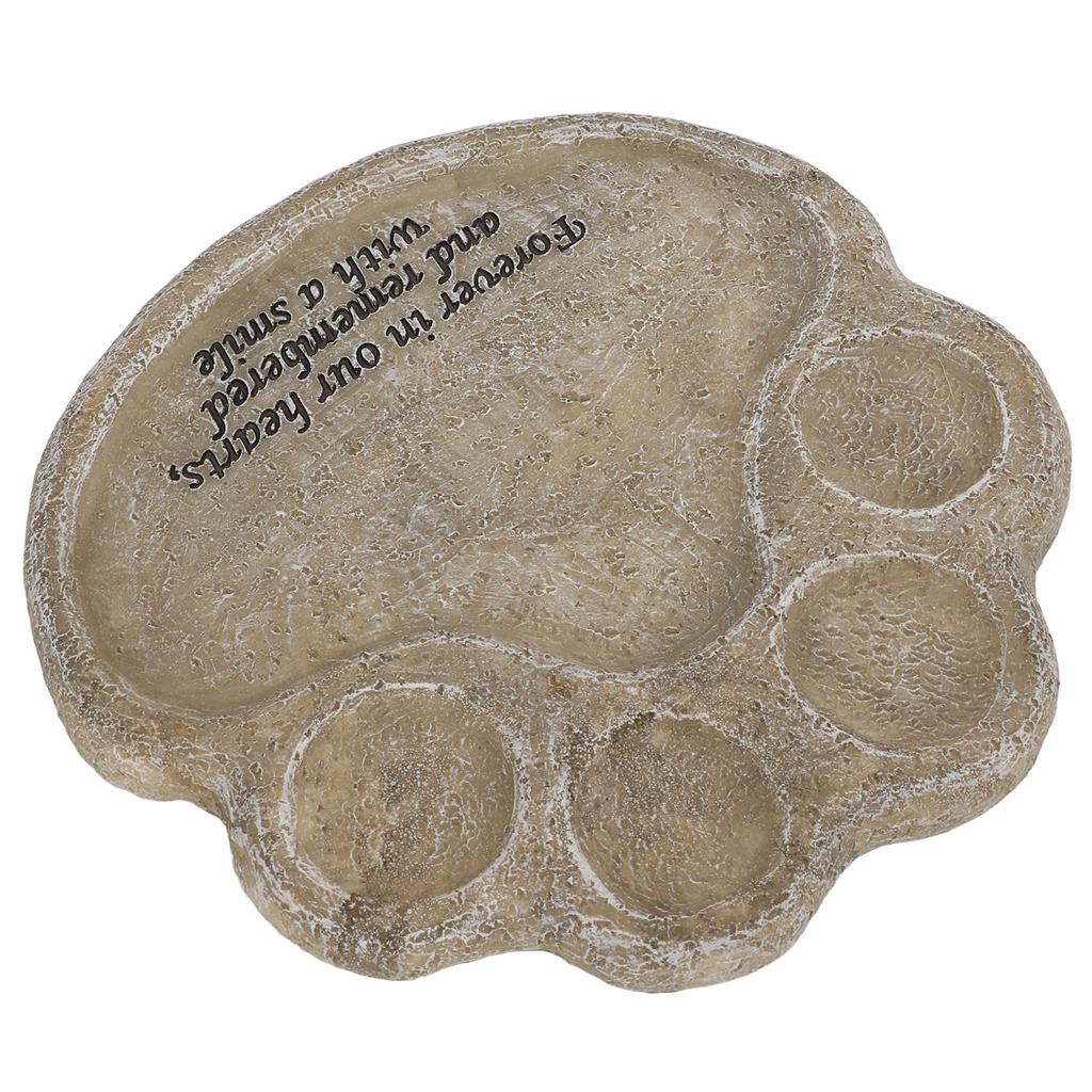 Pet Memorial Stone Synthetic Resin Weatherproof Pet Tombstone for Died Pets Outdoor