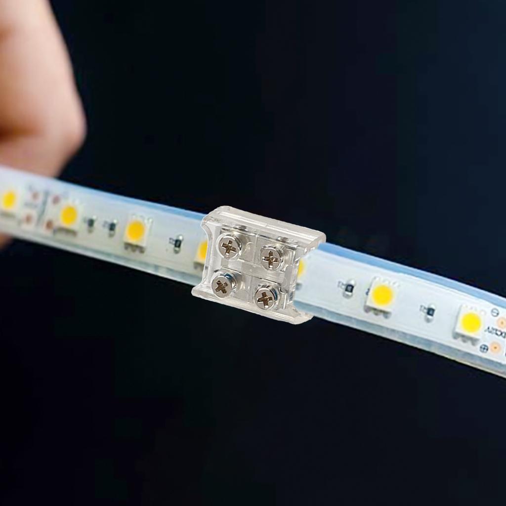 Screw Fixing LED Strip Terminal Kit Includes Ten Units Designed to Optimize Your Light Installation Experience (8/10 MM)