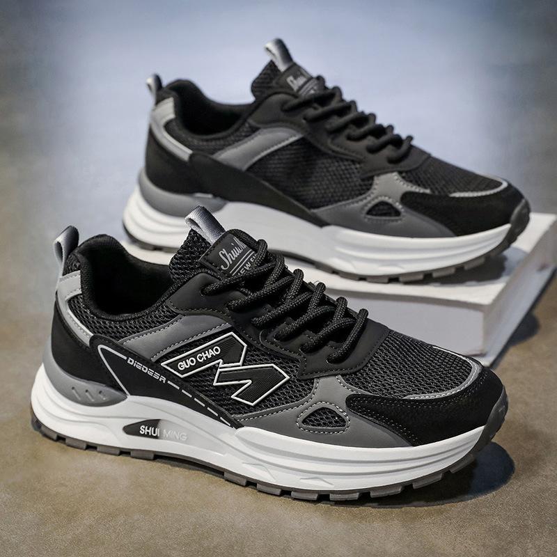 

Летняя одинарная сетчатая полая дышащая обувь, студенческая универсальная обувь на мягкой подошве, мужская нескользящая и износостойкая повседневная мужская обувь 44