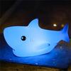 Cute Shark Night Light For Boys Girls Silicone Animal Night Lamp Christmas Gifts For Kids Teens Room Decor