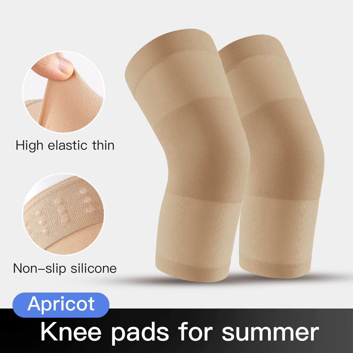 

1 пара летних тонких трикотажных наколенников, ультратонкие, дышащие, удобные, износостойкие, поддерживающие и защитные M