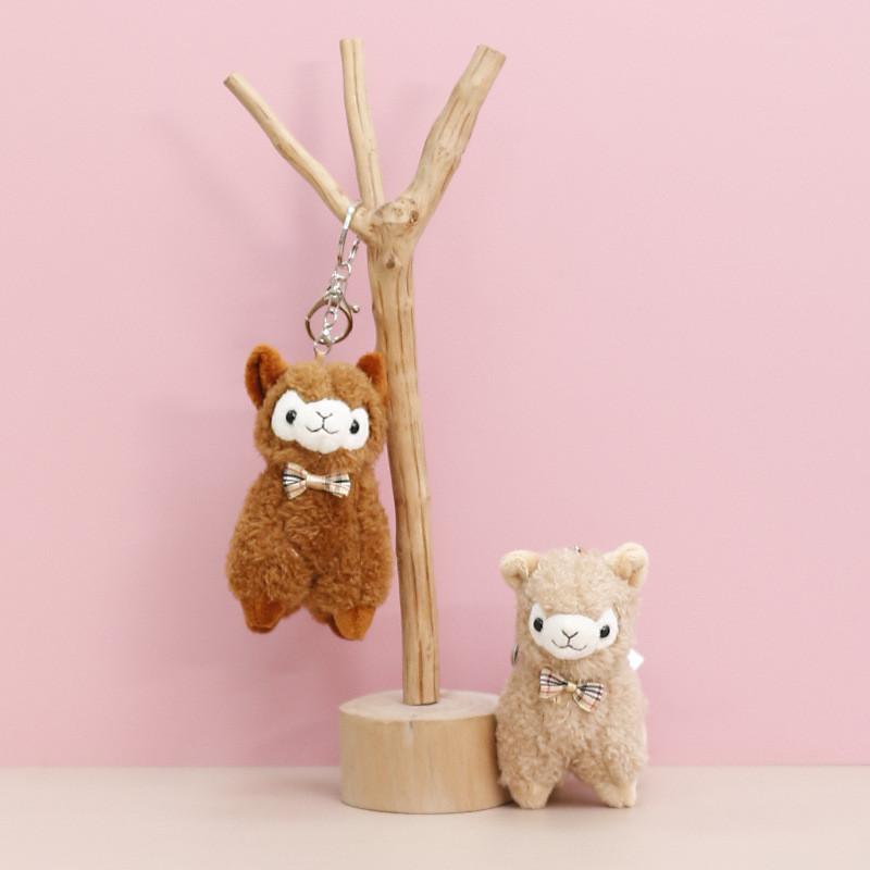 Tie Plush Cute Alpaca Doll With Pp Cotton Filling Perfect For Birthday Surprises