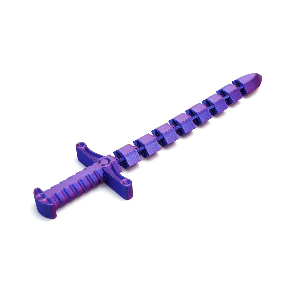 3D Printed Sword Deformation Sword Whip Decompression Joint Movable
