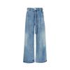 LESS 2025 Winter Relaxed Wide-Leg Denim Trousers