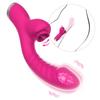 Vibrador Dildo Vibrador Lamedor de Lengua Lamedor Oral Estimulación Anal del Punto G Clitoriano Masaje de Pezones Masajeador Vaginal Juguetes Sexuales para Mujeres Adultas Placer