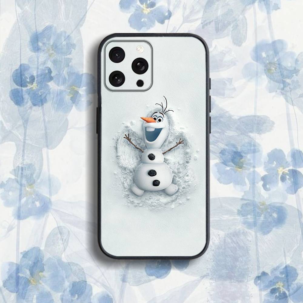 

Christmas F-Frozen O-Olaf Phone Case For iPhone 17,16,15,14,13,12,Pro,Max,Plus,E,SE4,Air,Mini Black Soft Box iPhone15