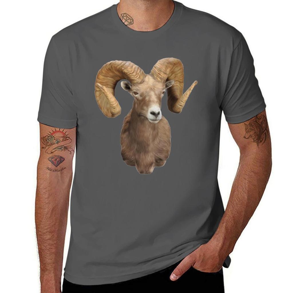 Desert Bighorn Sheep Tshirt Utility Casual Work Tshirt