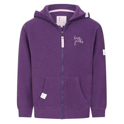 Lazy Jacks Girls Textured Full Zip Hoodie