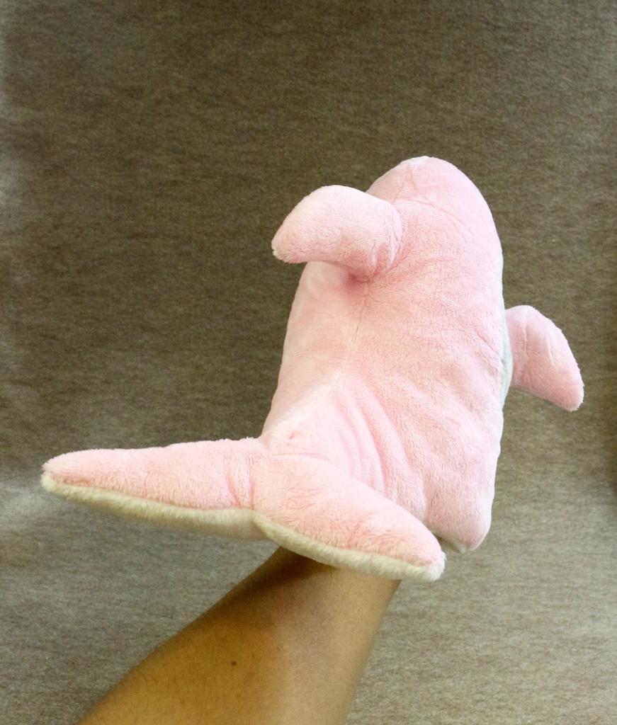 Pink Dolphin Hand Puppet