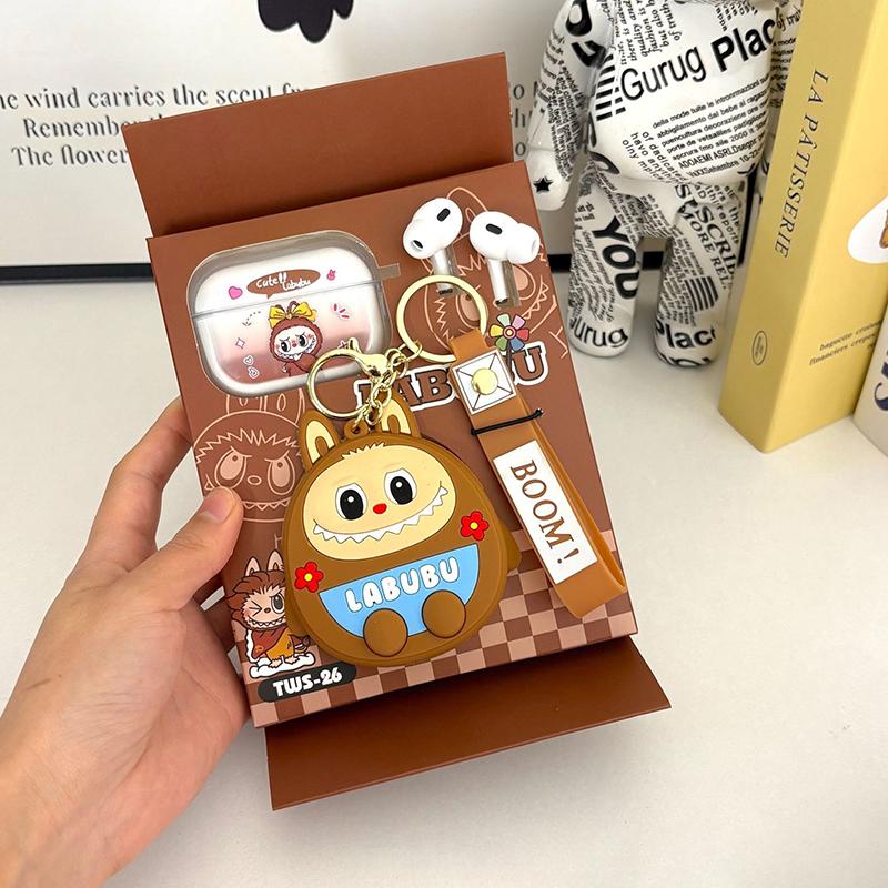 

Labubu Мультяшные Милые Беспроводные Наушники Вкладыши Внутриканальные С Защитным Чехлом И Шнурком Для Телефона Наушники Гарнитуры