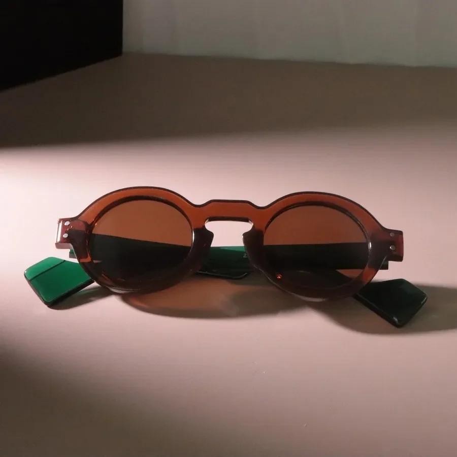 Stylish Round Sunglasses Women Men Vintage Brand Mirror Lens Simple Sun Glasses Female Male Cool Colors