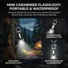 Mini Flashlight Keychain Portable Waterproof for Outdoor Camping Hiking Emergency Use Durable Plastic High-Brightness LED