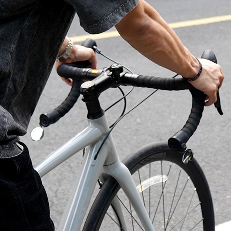 Faltbare Montagehülse für Lenker, Lenkerend-Radspiegel Fahrradspiegel für Lenker Mini-Rückspiegel