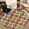 1 Stück Kaleidoskop Muster Stuhlteppich für Büro Rutschfest, Maschinenwaschbarer Teppich für Büro, Zimmer - Feiertagsdekoration, Maschinell hergestellt yy251016043