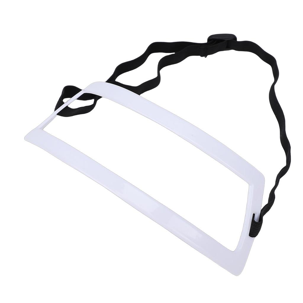 3 Pcs Neckline Shaving Template Handsfree Hair Cutting Guide DIY Self Haircutting System White