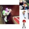 Jucărie de pluș moale și adorabilă Toy Story Woody și Buzz Mașinuță Păpușă Foarte Similară Personajelor din Desene Animate Perfectă ca Pandantiv pentru Mașină