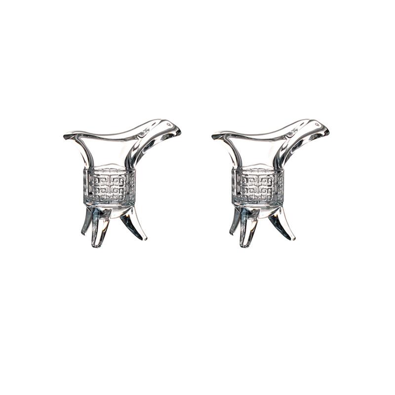 10 ml/20 ml/30 ml/100 ml Kreativer Baijiu-Becher Antikes kaiserliches Weinglas Dreibeiniger Cocktailbecher im chinesischen Stil Einzigartiger Spirituosenbecher