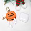 Small Coin Purse Keychain for Women Pumpkin Spiders Web Coin Pouch with Keychain Bag Charms Accessories Gift for Womens