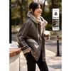 Women's Casual Faux Lamb Wool Hooded Winter Coat