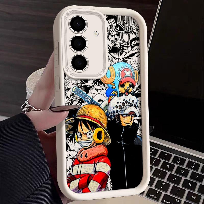 One Pieces Japanese Anime Phone Case For Samsung S26 S25 S24 S23 S21 S20 Ultra For Galaxy S25 S24 FE S26 Plus Soft Silicon Cover