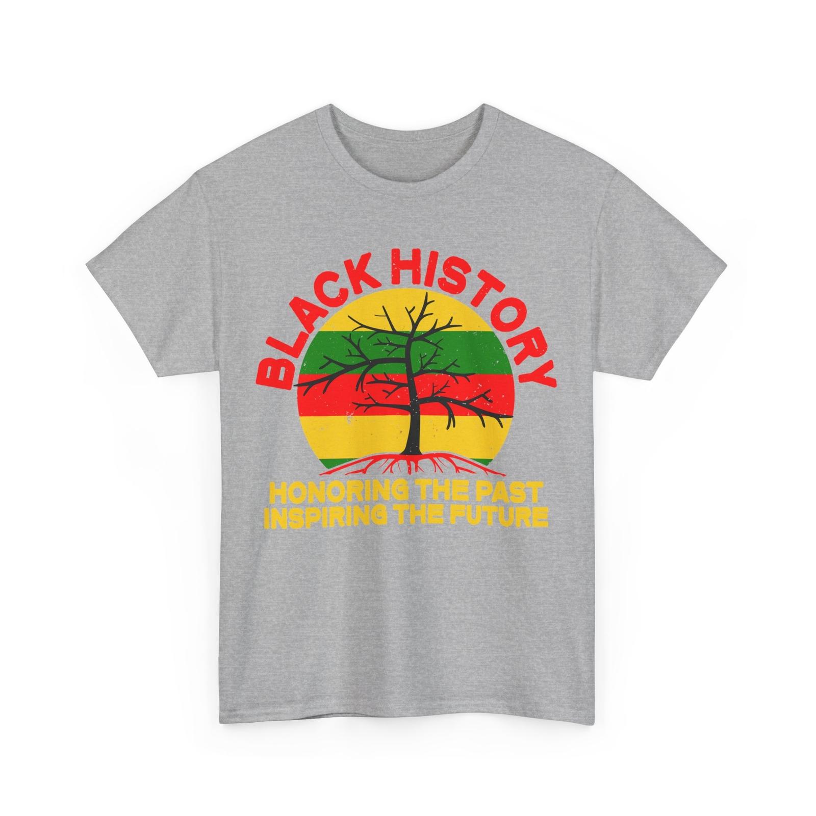 Black History T-Shirt, Honoring Past Inspiring Future African America Shirt XXXXL