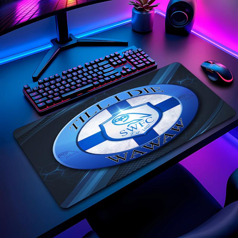 Sheffield Wednesday Football Pattern Mouse Pad Non?Slip Rubber Base Gaming Mousepad For Desk Office Home
