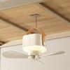 Remote Control USB Mini Ceiling Fan With LED Light 3 Speed Portable Hanging Fan For Camping Tent Outdoor Emergency