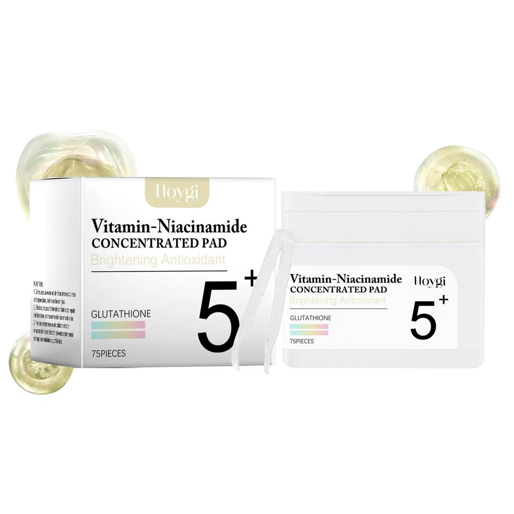 Hoygi Витаминные салфетки с ниацинамидом для мягкого очищения и освежающего увлажнения 75 штук