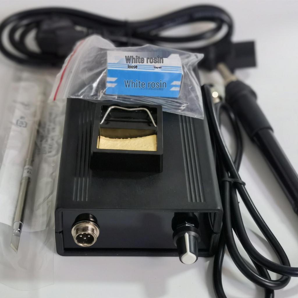 T12 Soldering Station: High-Power Digital Electric Iron with Adjustable Temperature, Sleep Mode, and Cabbage White Light, Featuring T12 Soldering Tip.