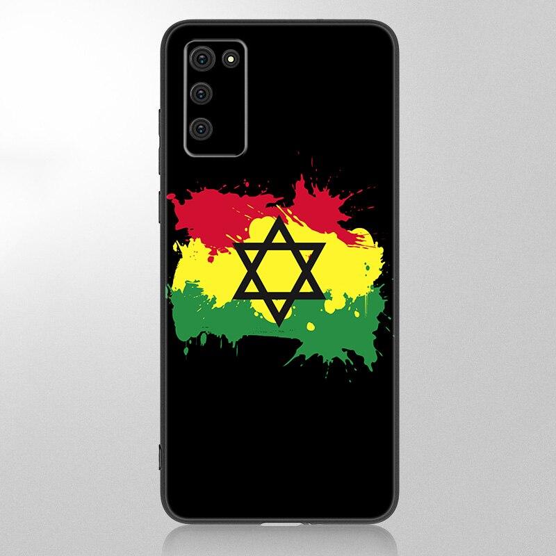 Morocco Flag Coat Of Arms Case For Samsung Galaxy A12 A02S A22 A32 A52 A72 A71 A51 A41 A31 A21 A11 A50 A70 A10S A20S Black Cover