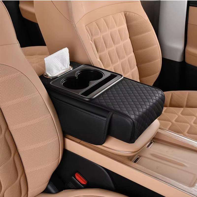 Universal Car Armrest Box Car Towel Box Storage Bag Elbow Cushion armrest pad Multi Function Car Accessories