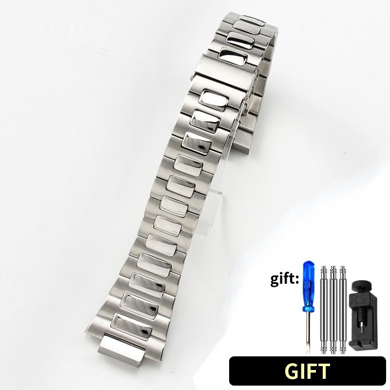 Uhrenarmband für Patek Philippe NAUTILUS 5711 5726 Faltschließe Armband Uhrenzubehör Massiver Edelstahl Armband 25mm