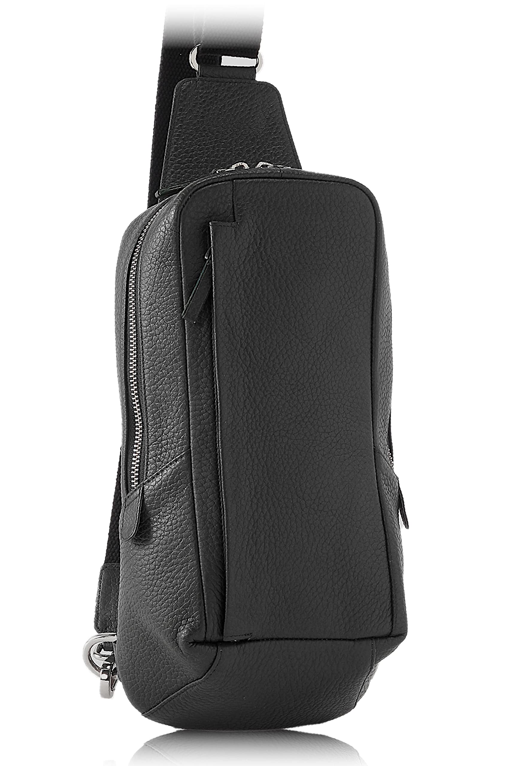 

Brazel Men s Genuine Italian Leather Crossbody Bag, Black
