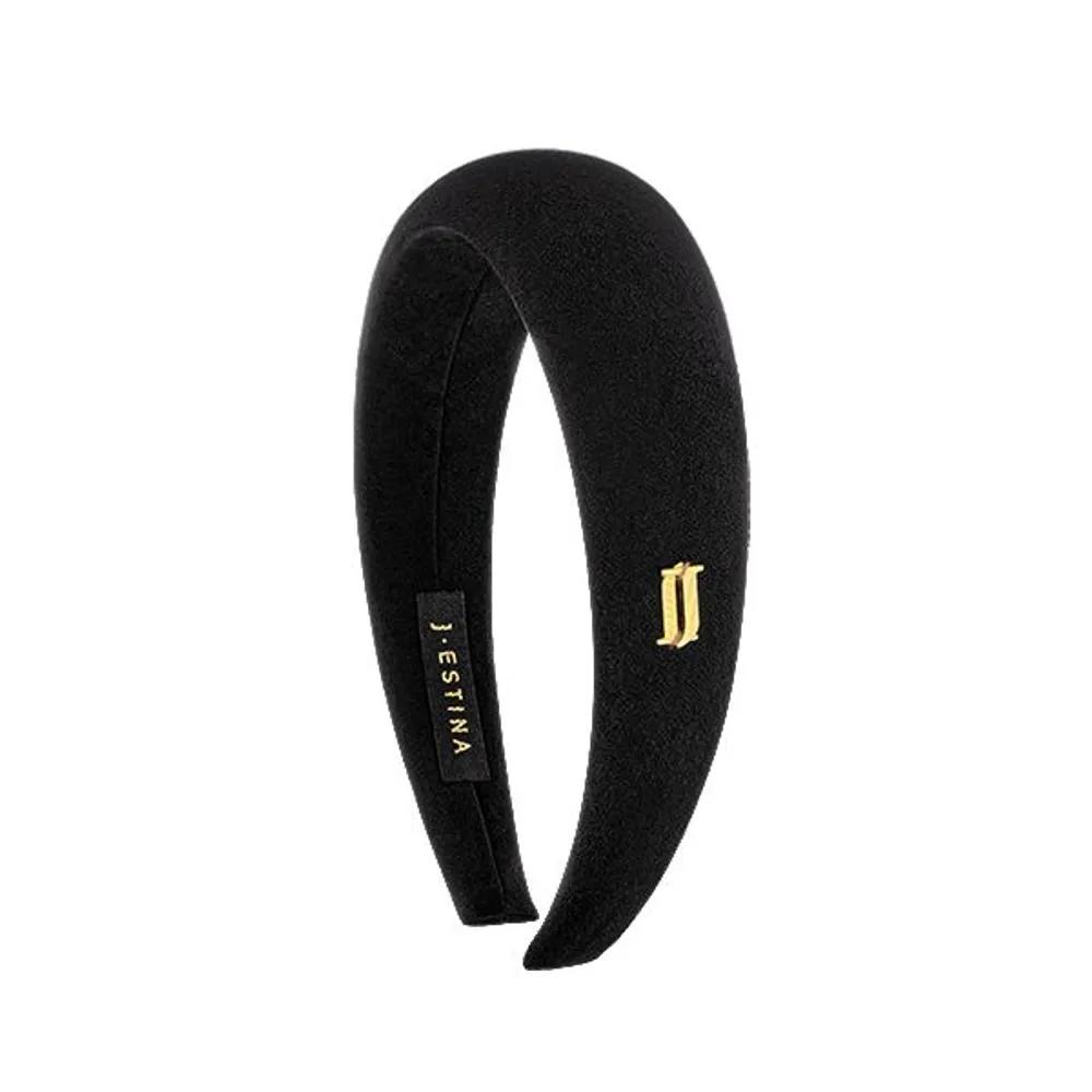 LALA J Suede Hairband - Deep Black (JALJHB2BF834FA000)