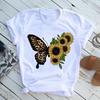 Unisexs Butterfly Tree Print Harajuku TShirt Round Neck Top Short Sleeve Casual Summer Tee ShirtDrop Ship