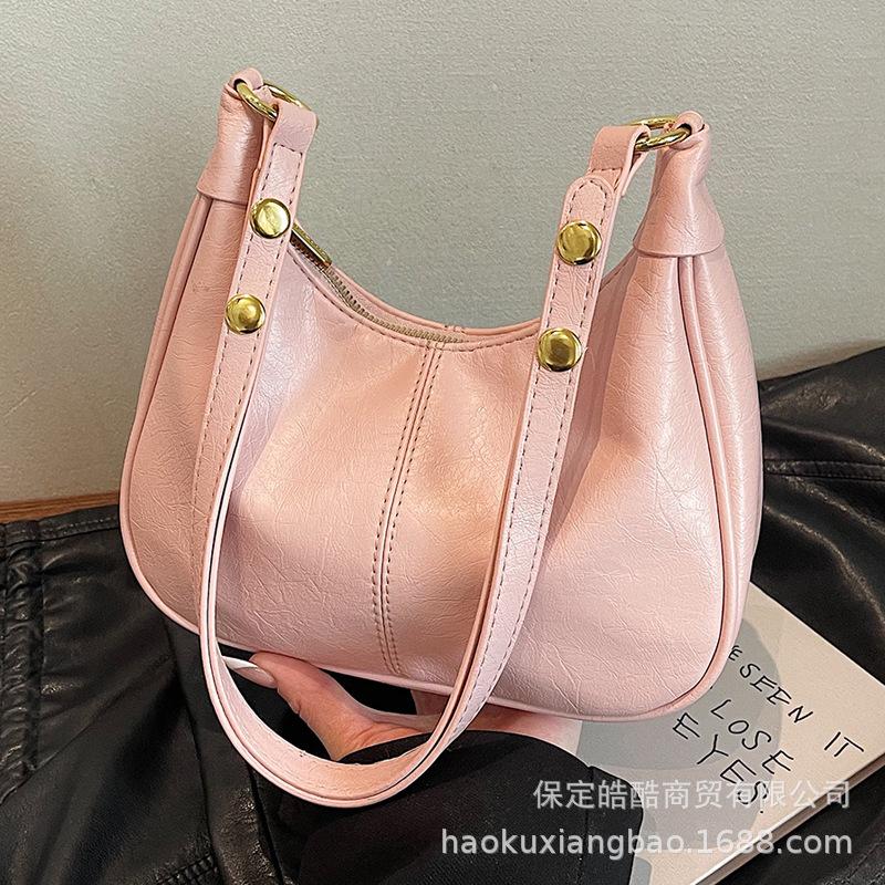 Premium Sense Niche Bag Women's Spring and Summer 2025 New Retro Versatile Shoulder Messenger Bag Underarm Work Dumpling Bag