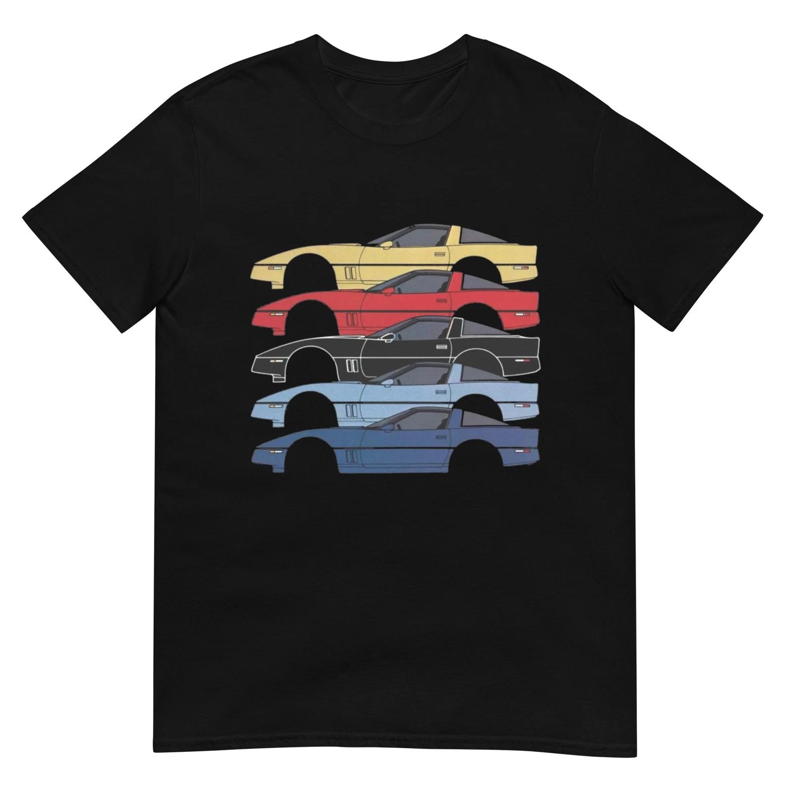 vette C4 Fourth Gen Vette Retro Colors 1980s Automotive Nostalgia T-Shirt XL