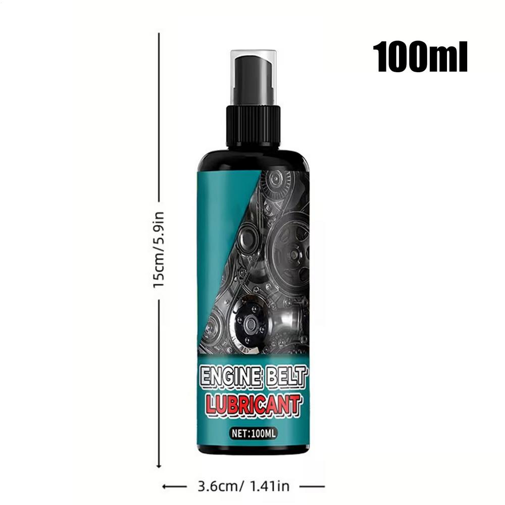 

Belt Dressing Noise Reduction Quick-Dry Lubricant 100ml Car Squeak Belt Dressing Spray for Timing Drive Rubber AC Compressor