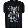 Unsere Liebe Frau Die Gesegnete Mutter Lateinische Marien-Titel Katholisches T-Shirt Lustiges Rundhals-T-Shirt mit Stilvollem Aufdruck Lässige Bequeme Reisekleidung für