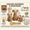 DIY Patchwork Animal Kits Cute Patchwork Mouse DIY Kit Sewing Kit Handmade Craft Set for Beginners Creative Home Ornament Decor