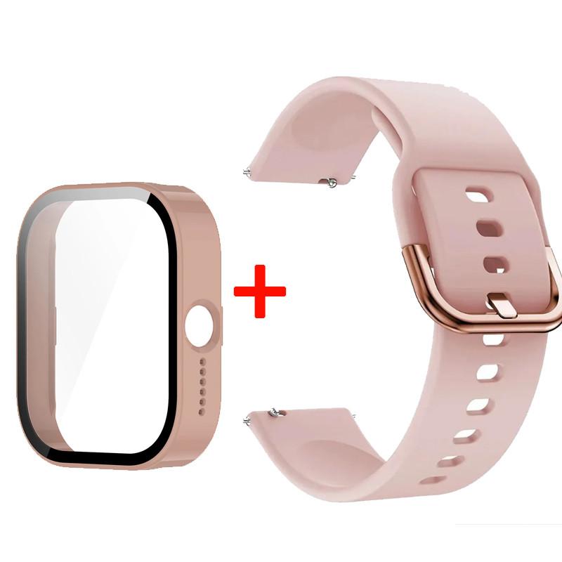 Watch Band + Protector Case for CMF By Nothing Watch Pro Strap Sports Silicone Replacement Wristband Correa for CMF Watch Pro Bracelet Belt 22mm