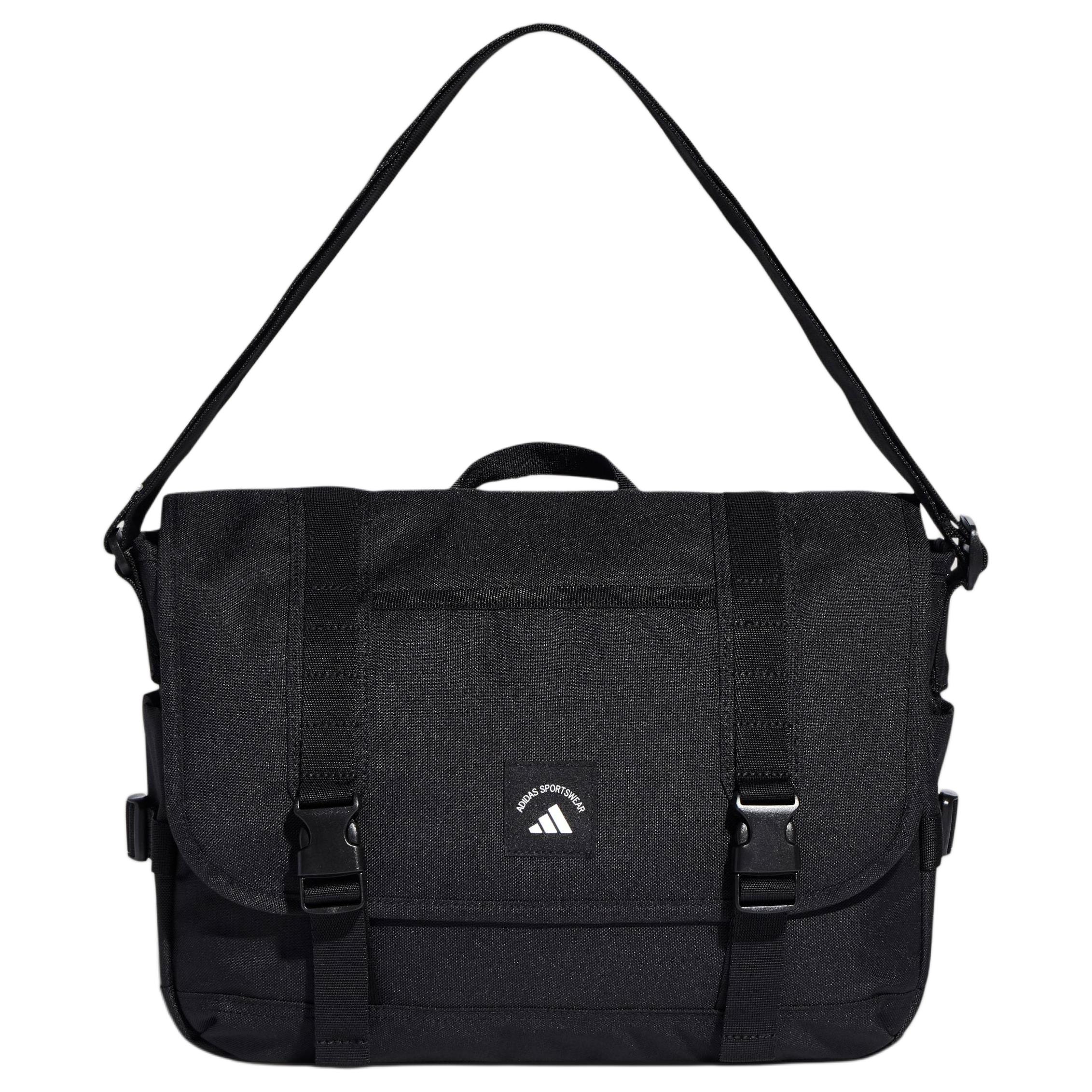 Adidas Messenger 14.1L Adjustable Shoulder Strap Logo Crossbody Bag Unisex bags Black KR5073 Black