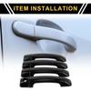 REPAIROCK Autotürgriffschützer für Toyota Tundra Satz aus ABS Schwarz 2007-2020, 4,